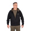 Fox Collection Zipped Hoody, Black