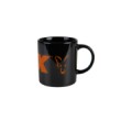 Κεραμική κούπα Fox Black and Orange με λογότυπο