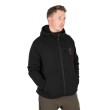 Jachetă Fox Collection Sherpa neagră și portocalie