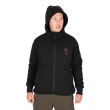 Jachetă Fox Collection Sherpa neagră și portocalie