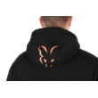 Jachetă Fox Collection Sherpa neagră și portocalie