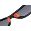 Fox Collection Black & Orange Shades - Grey Lens