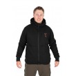 Jachetă Fox Collection Sherpa neagră și portocalie