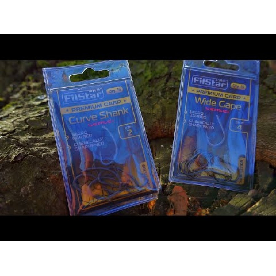 F1252DB Premium Carp Curve Shank Hooks