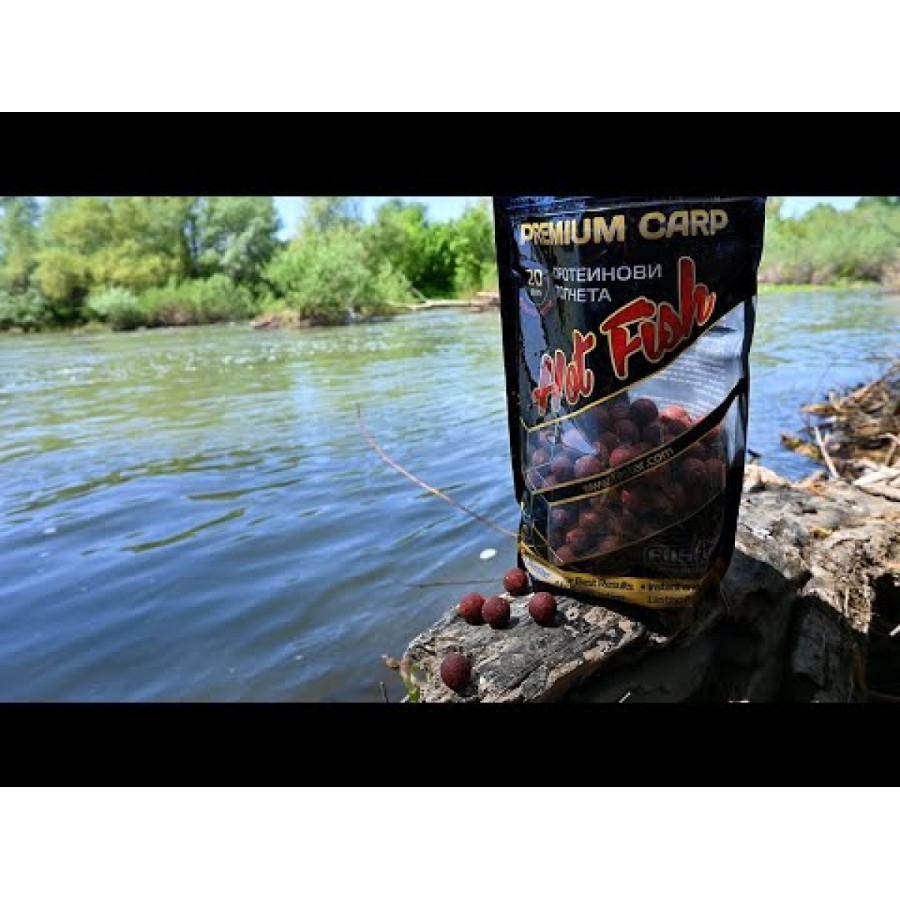 Протеинови топчета FilStar Premium Carp - Hot Fish