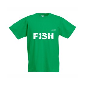 Παιδικό μπλουζάκι FISH, πράσινο