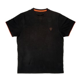 Black Orange Brushed Cotton T