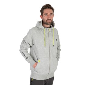 Hanorac Matrix Black Edition Full Zip Hoody - Gri Melanj / Lime