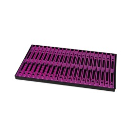 Tavă de înfășurare a polei violet încărcată cu Matrix